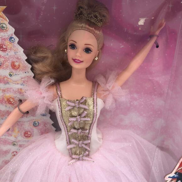 Sugar Plum Fairy Barbie Doll Nutcracker Ballerina NRFB Vintage 1996 Christmas - Picture 2 of 7